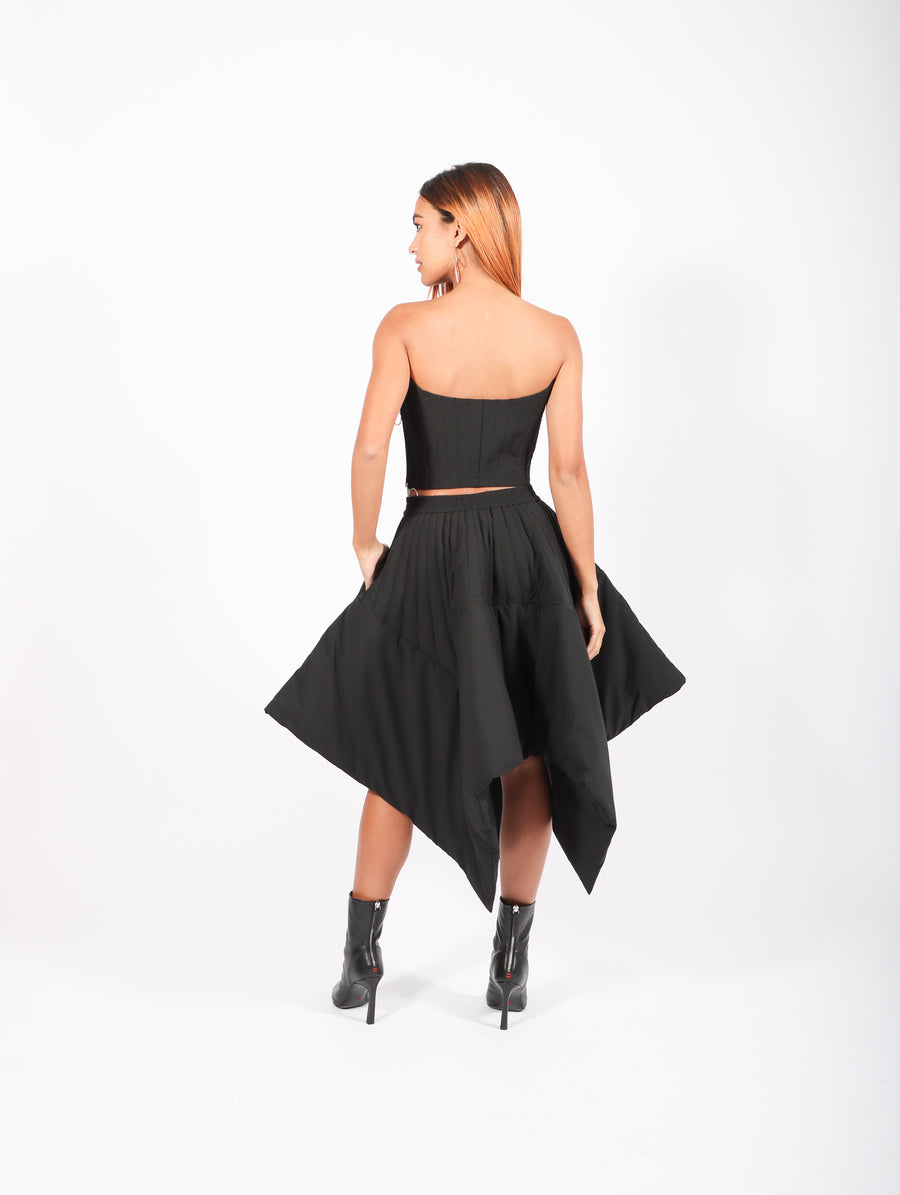 Quilted Skirt in Black by Dawei-Idlewild