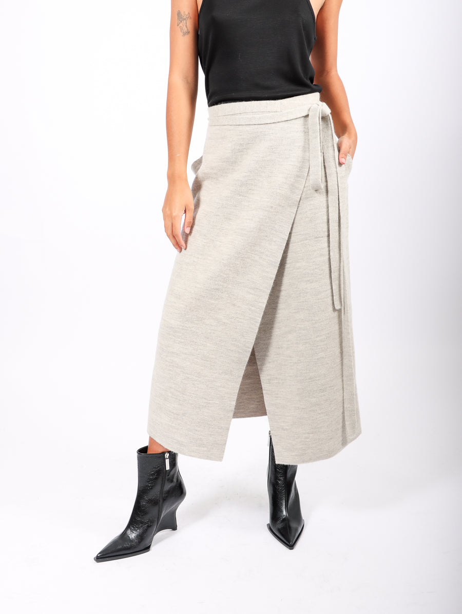 Double Knit Apron Skirt in Carrara by Lauren Manoogian-Idlewild