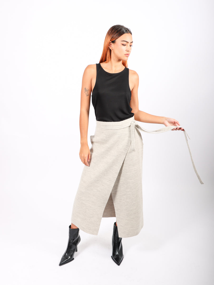 Double Knit Apron Skirt in Carrara by Lauren Manoogian-Idlewild