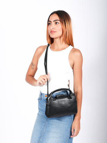 Leather Crossbody Bag in Parisian Bengals by Jessica Murray