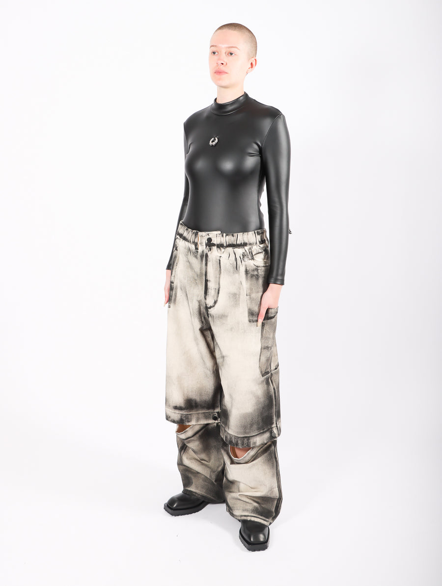 MELITTA BAUMEISTER】 BENDED DENIM PANTS-