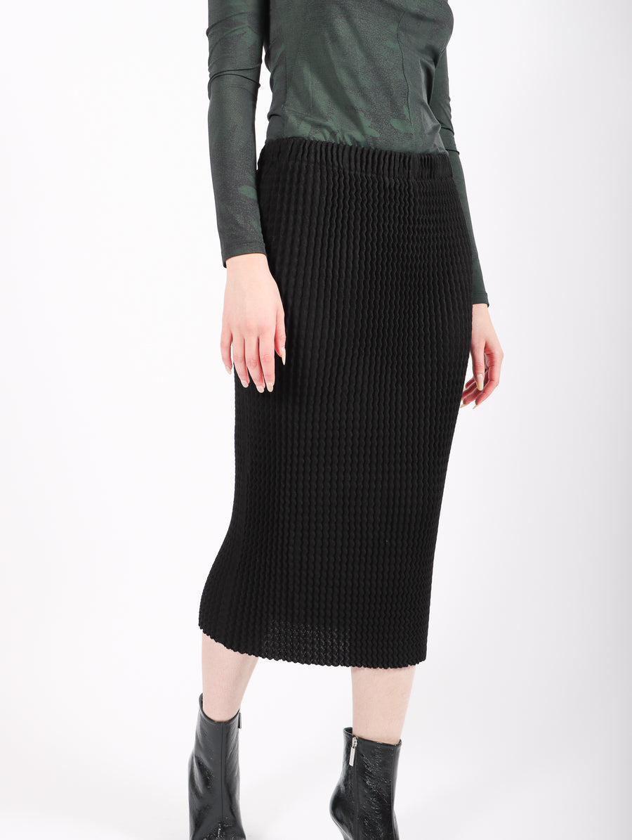 Spongy Skirt in Black by Issey Miyake-Idlewild