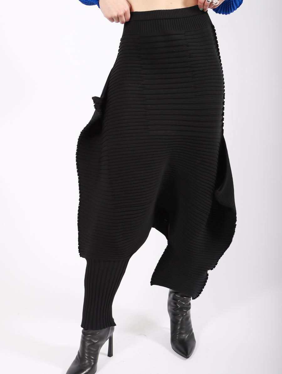 Rectilinear Pants in Black by Issey Miyake-Idlewild
