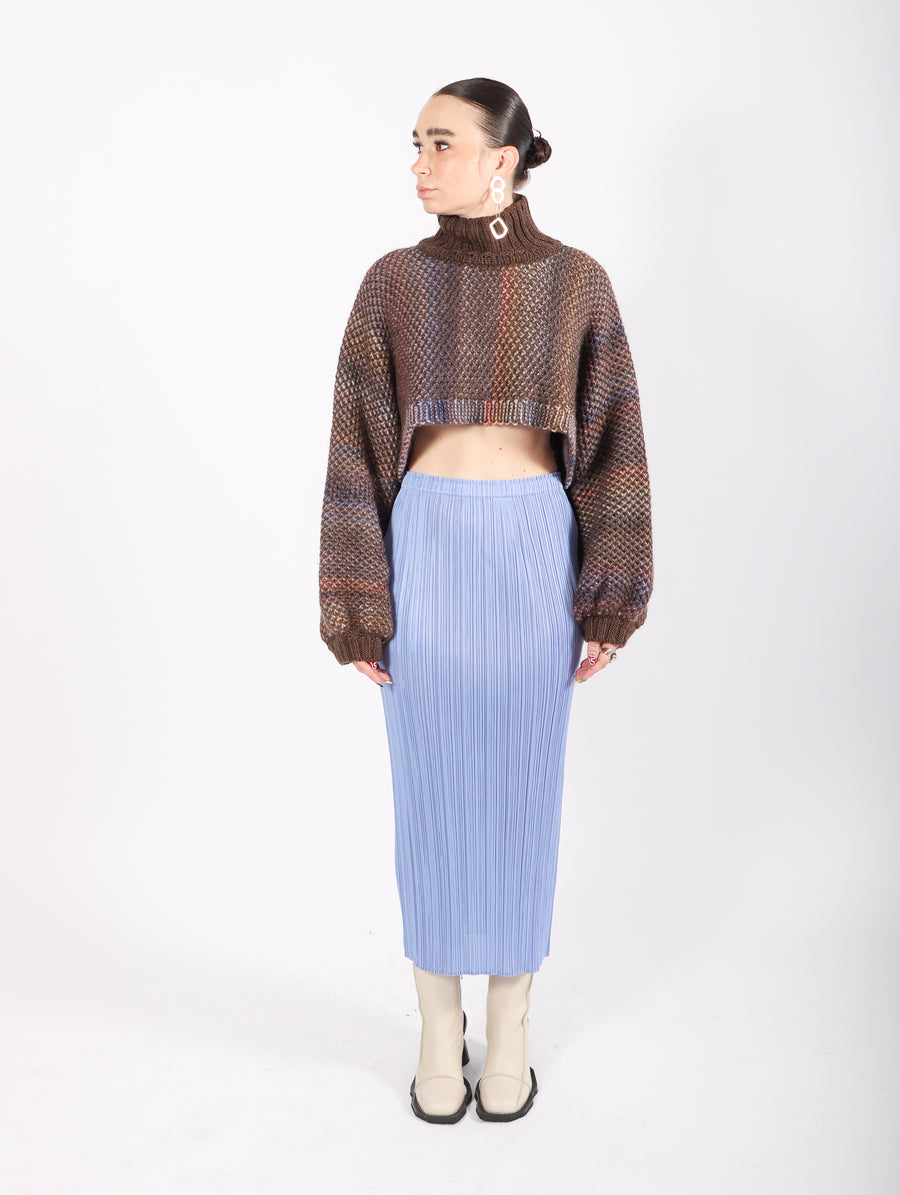 New Colorful Basics 3 Skirt in Light Blue by Pleats Please Issey Miyake-Idlewild