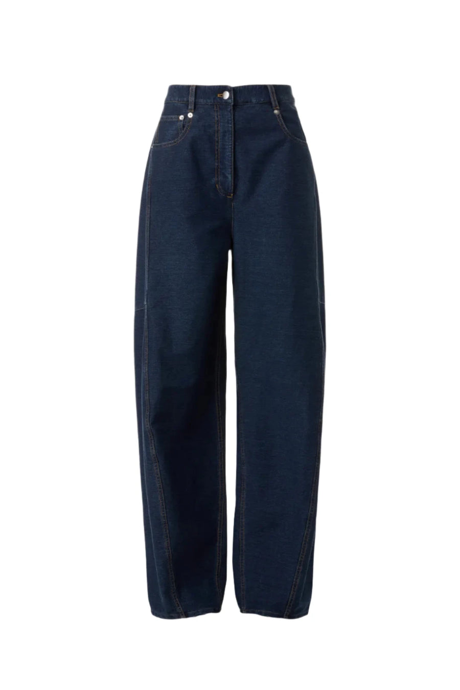 Indigo Barre Denim Knit Sid Jean in Indigo by Tibi-Tibi-Idlewild