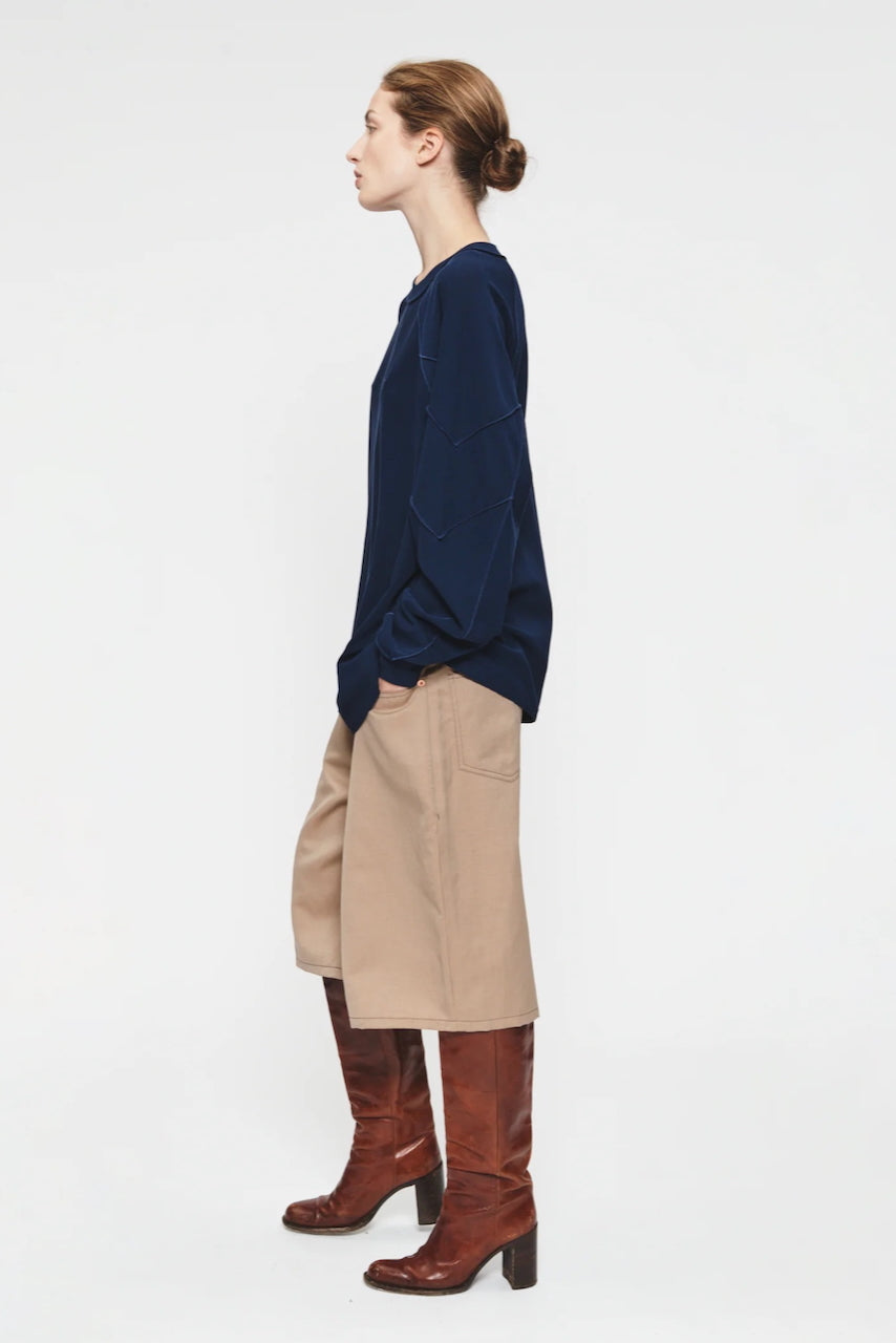 Inside Out L/S Raglan Top in Bordeaux by 6397-Tops-6397-Idlewild