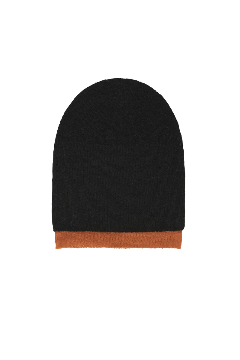 Interplay Beanie in Black-Hued by Issey Miyake