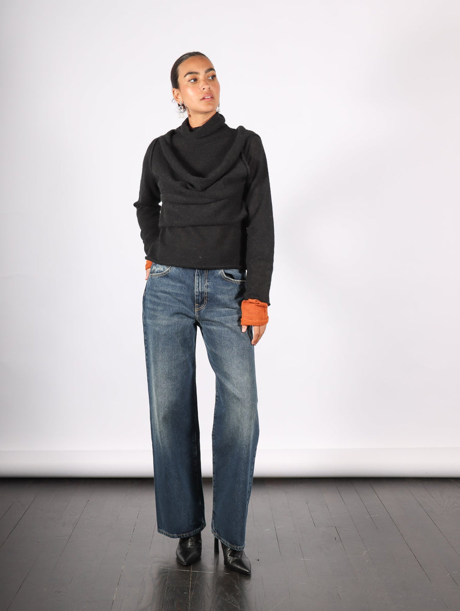 Interplay Top in Black-Hued by Issey Miyake-Issey Miyake-Idlewild