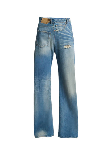 Inverted Jean in Washed Denim by MM6 Maison Margiela-MM6-Idlewild