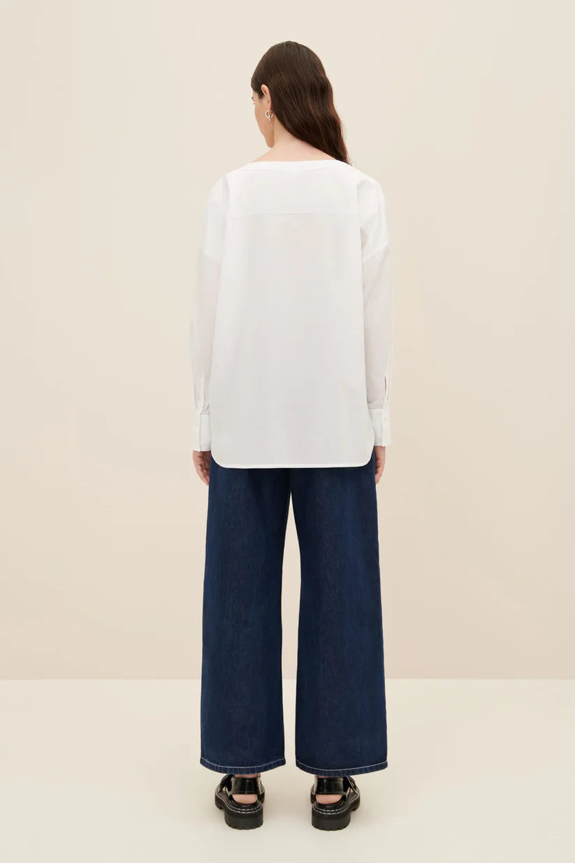 Isabel Shirt in White by Kowtow