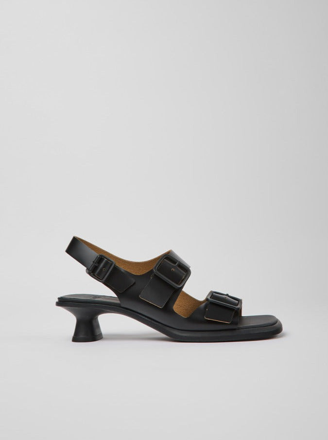 Dina Heeled Sandals in Black by Camper-Idlewild