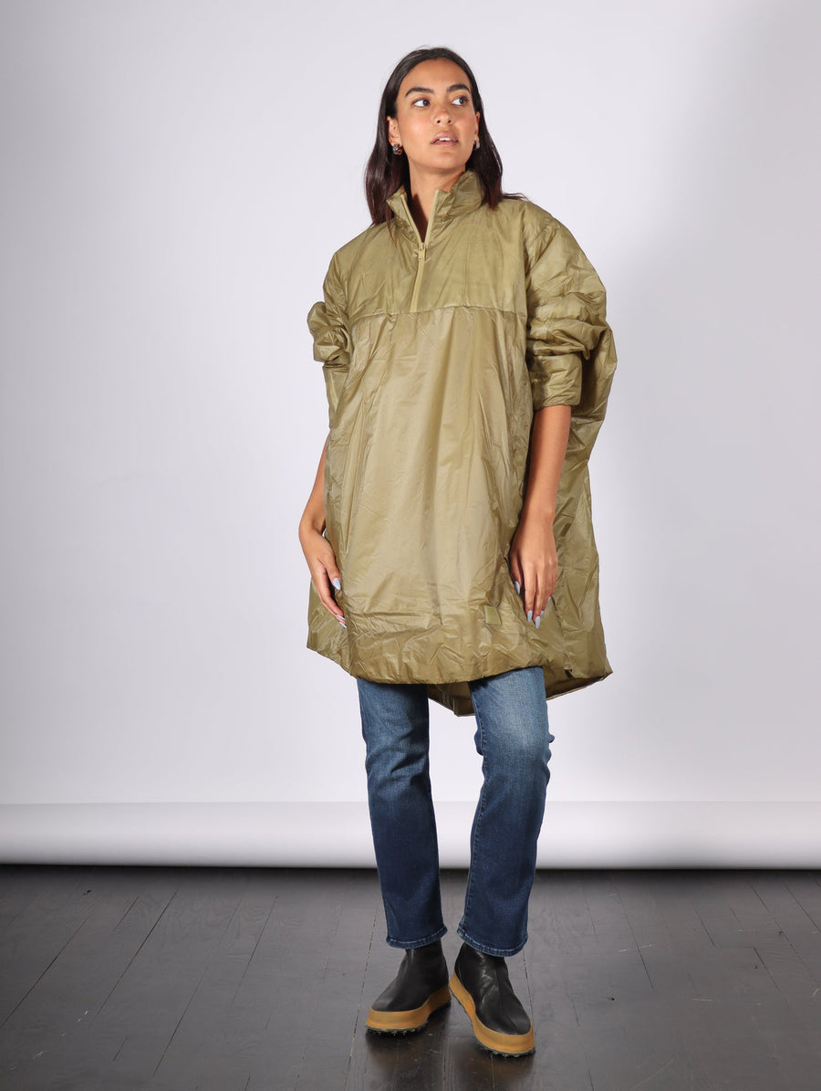 Kauto Insulated Poncho in Khaki by RAINS