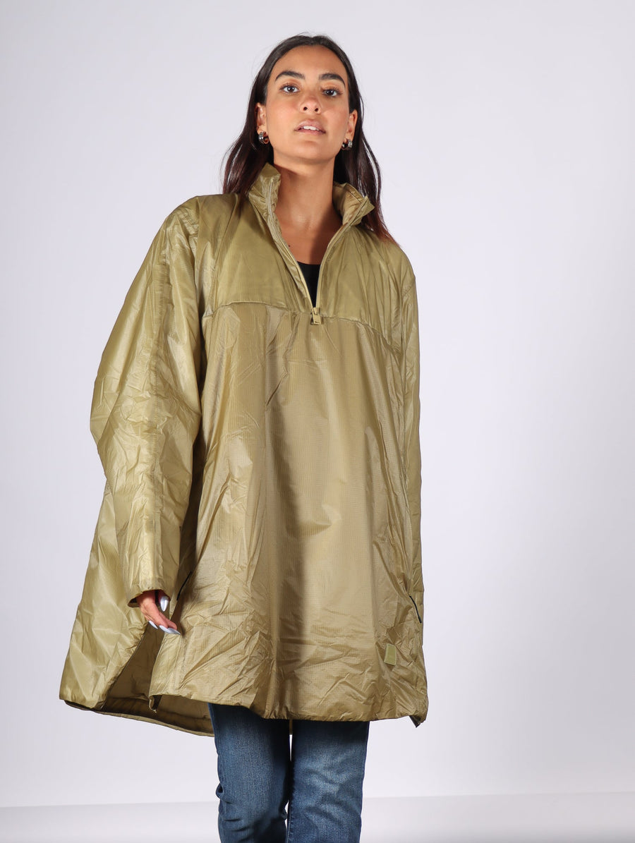 Kauto Insulated Poncho in Khaki by RAINS