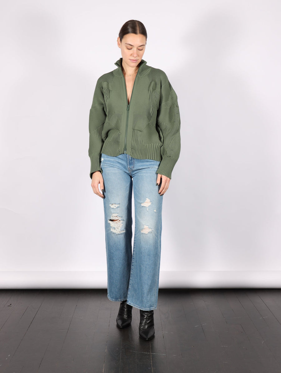 Kone Kone Zip Up in Misty Green by Issey Miyake-Issey Miyake-Idlewild