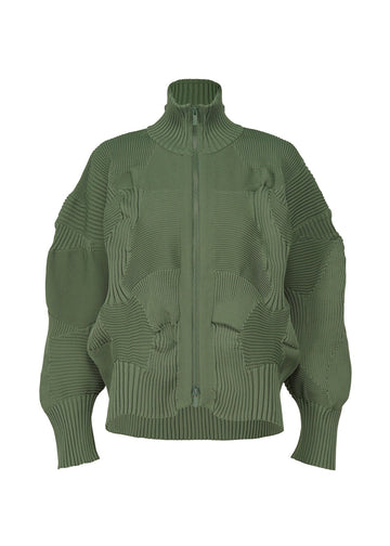 Kone Kone Zip Up in Misty Green by Issey Miyake