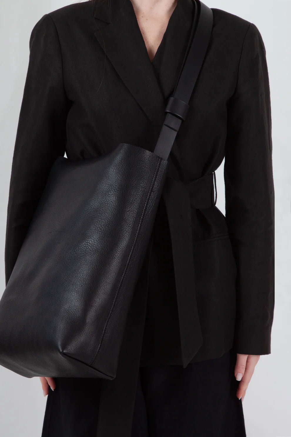 Large Soft Tote in Black by Arrhe Studio-Bags-Arrhe Studio-Idlewild
