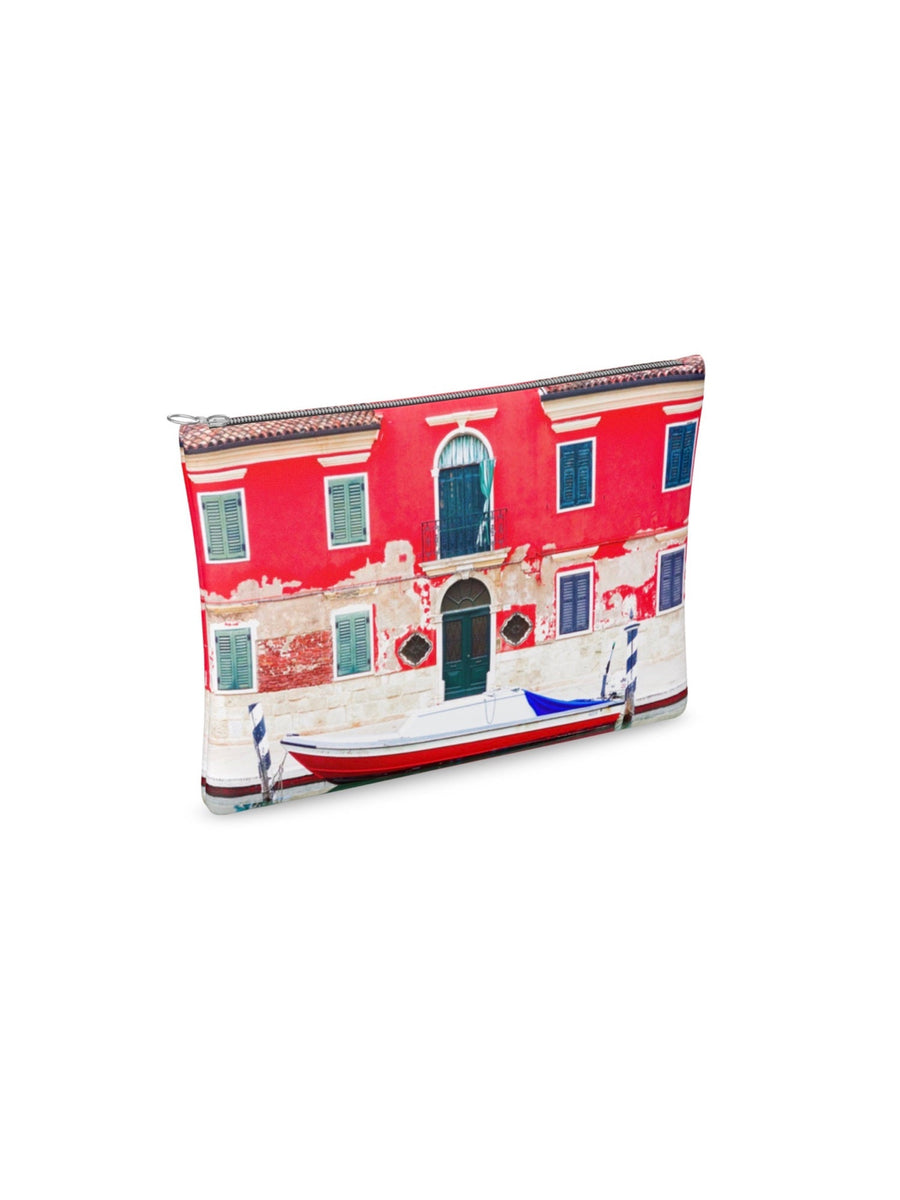 Leather Pouch in Canal in Burano by Jessica Murray-Idlewild