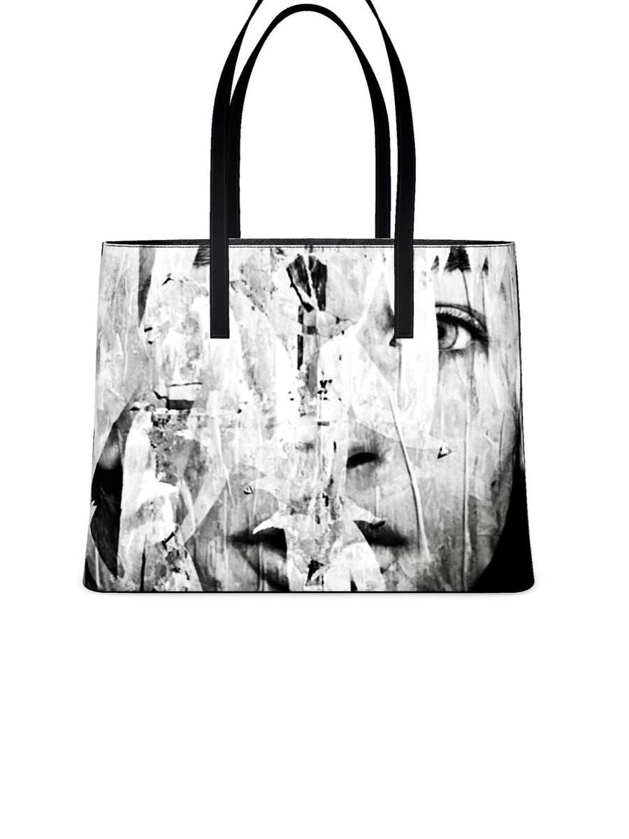 Leather Tote in NYC Mural by Jessica Murray-Idlewild
