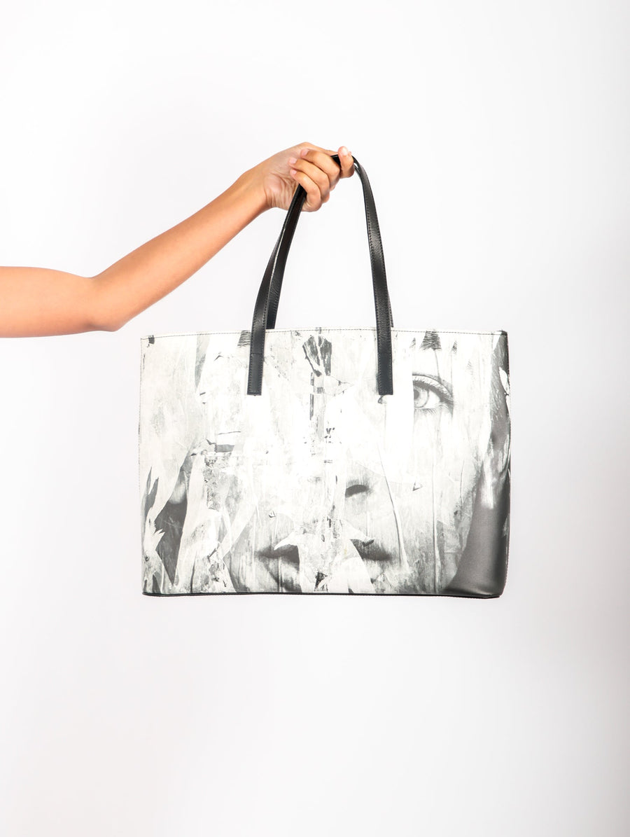 Leather Tote in NYC Mural by Jessica Murray-Idlewild