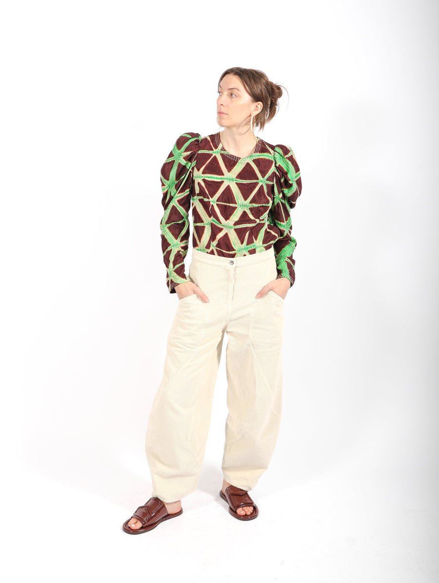 Leyla Blouse in Teak by Ulla Johnson-Idlewild