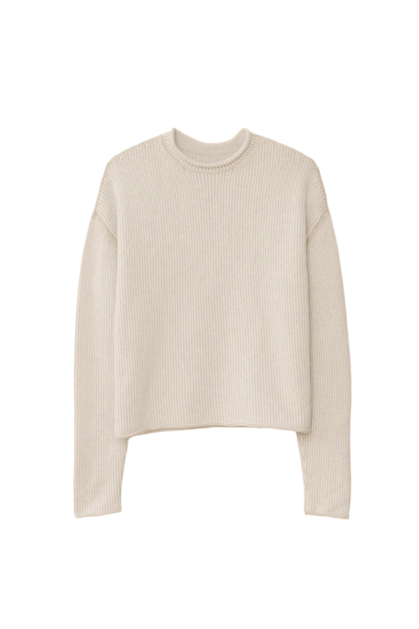LAUREN MANOOGIAN/ローレン マヌージアン】 RIB CROP CREWNECK