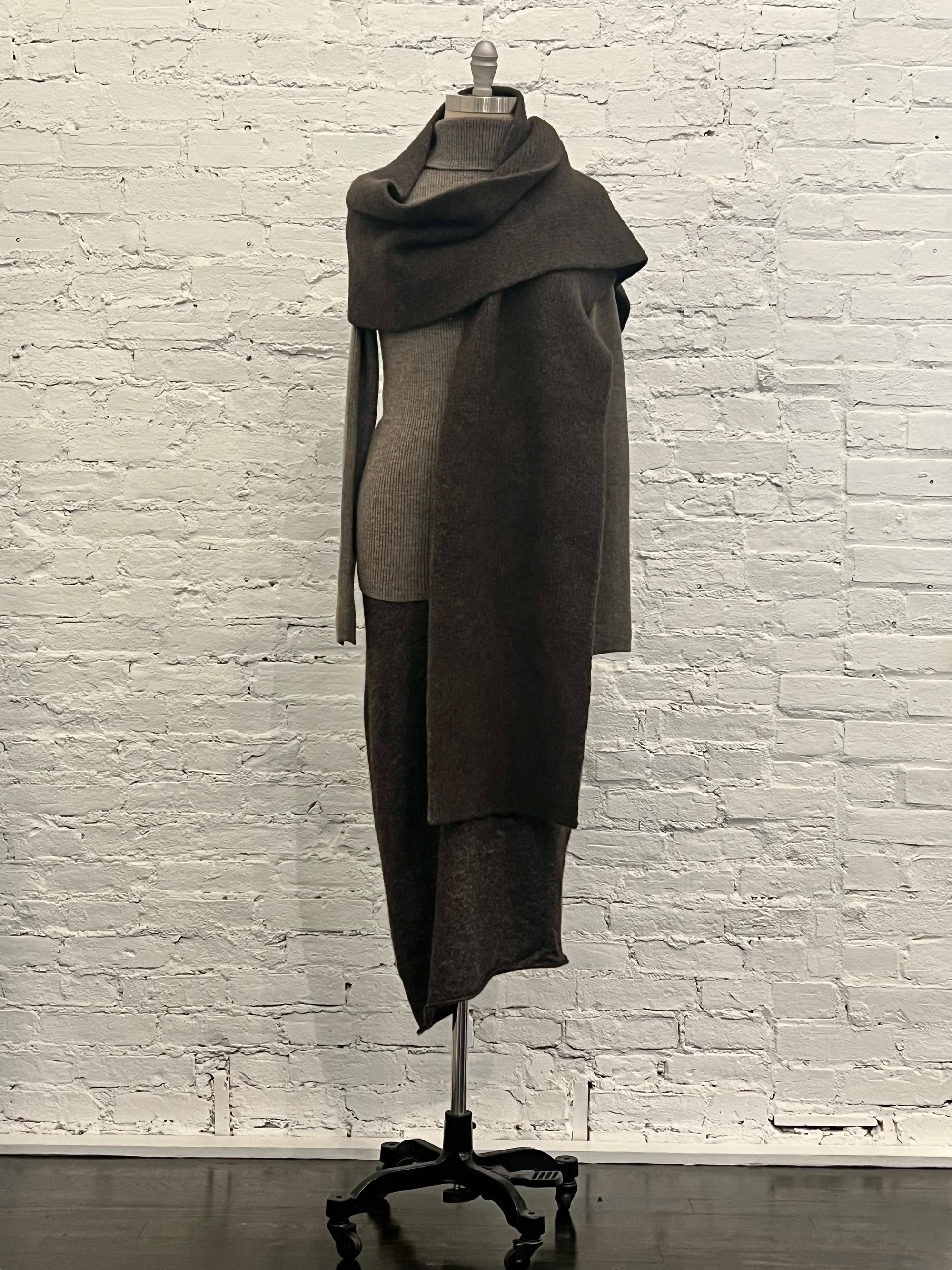 Loft Rib Scarf in Coal by Lauren Manoogian-Accessories-Lauren Manoogian-Idlewild