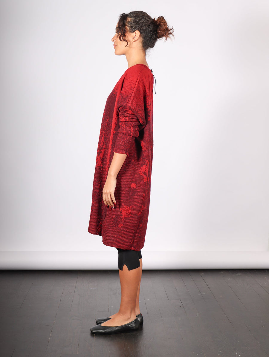 Long Boxy Pullover in Red by Serien°umerica