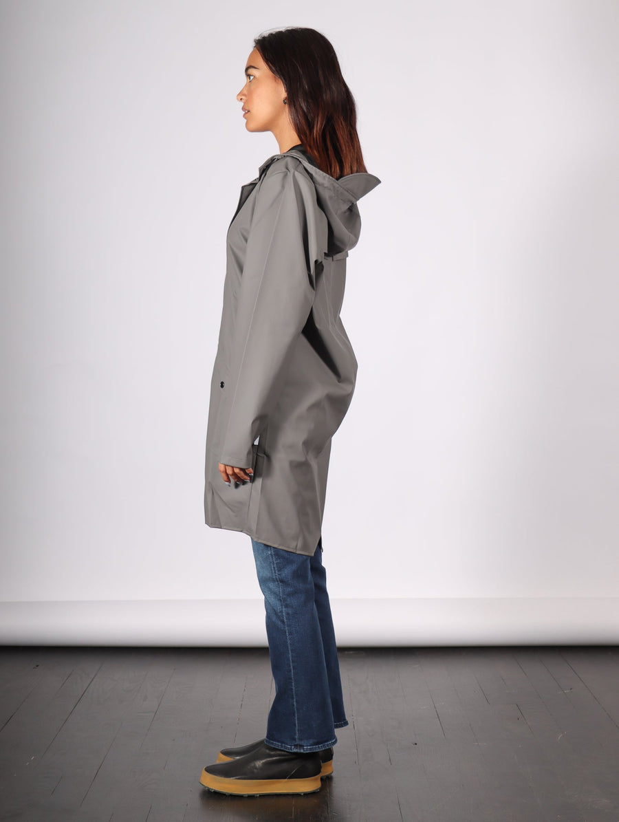 Long Jacket in Grey by RAINS