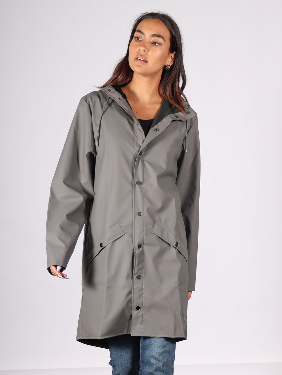 Long Jacket in Grey by RAINS