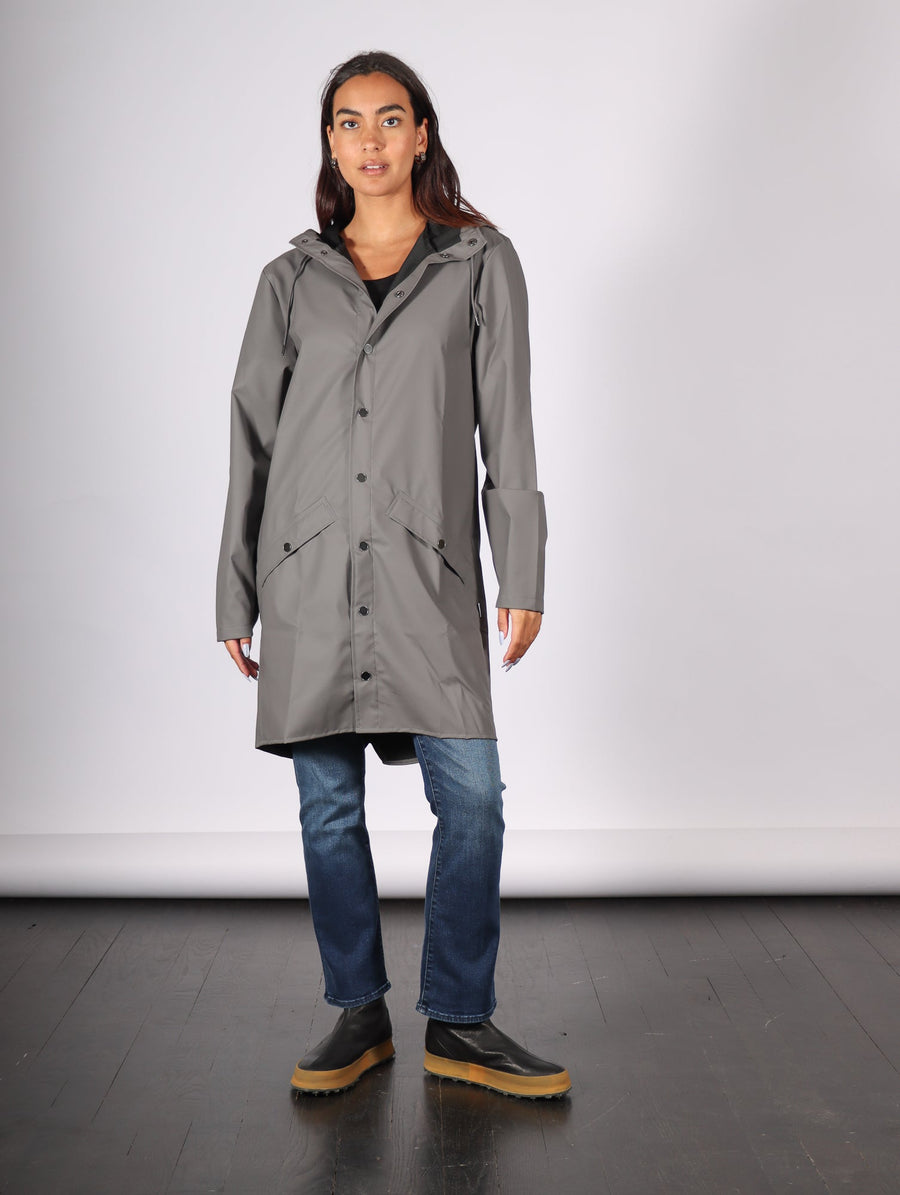 Long Jacket in Grey by RAINS