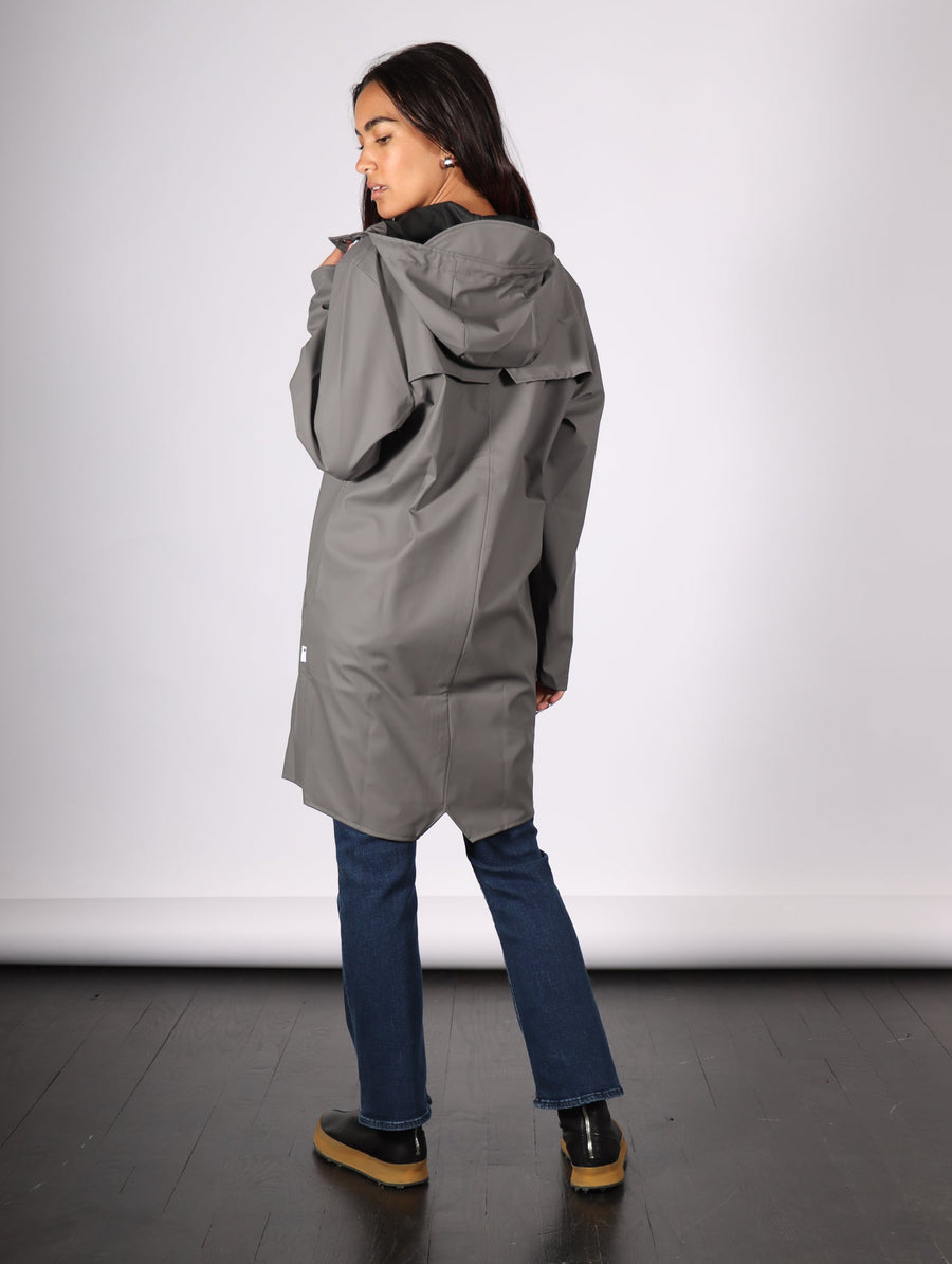 Long Jacket in Grey by RAINS