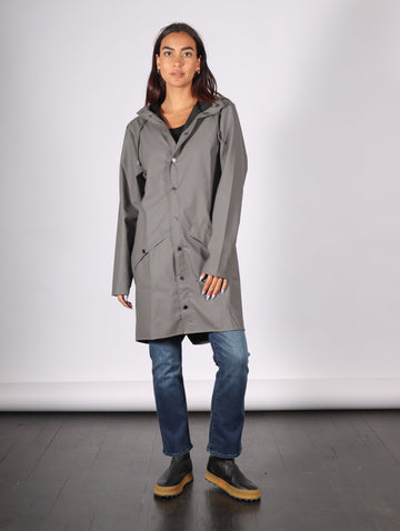 Long Jacket in Grey by RAINS