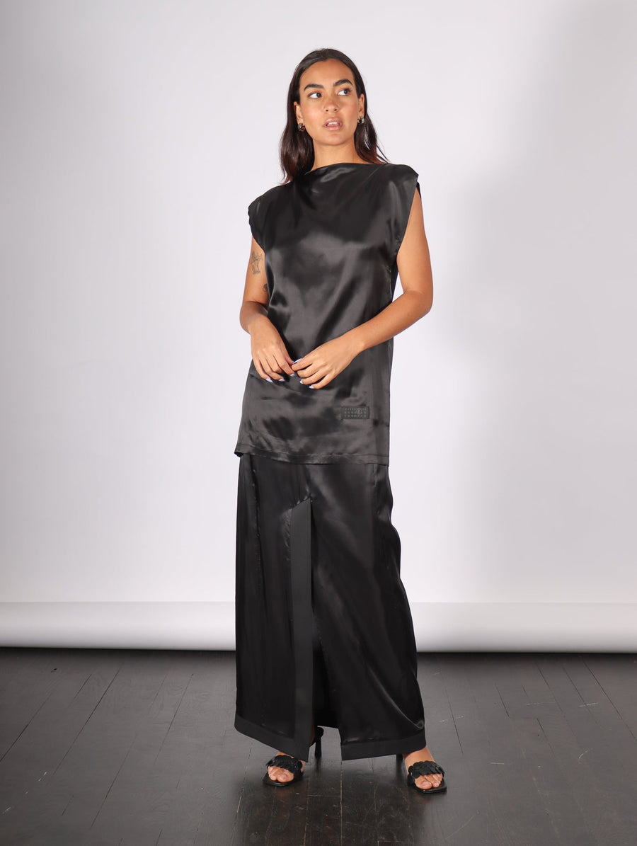 Long Skirt in Black by MM6 Maison Margiela