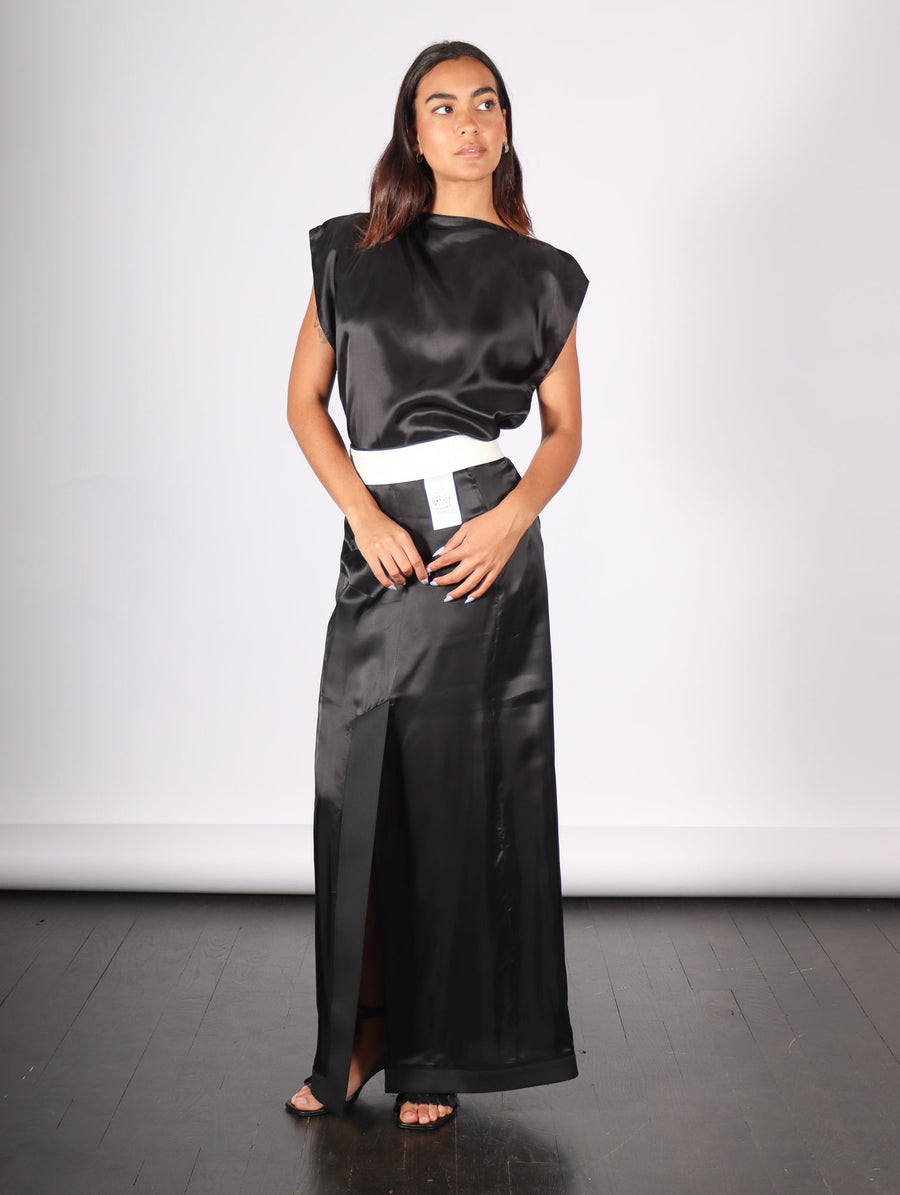 Long Skirt in Black by MM6 Maison Margiela