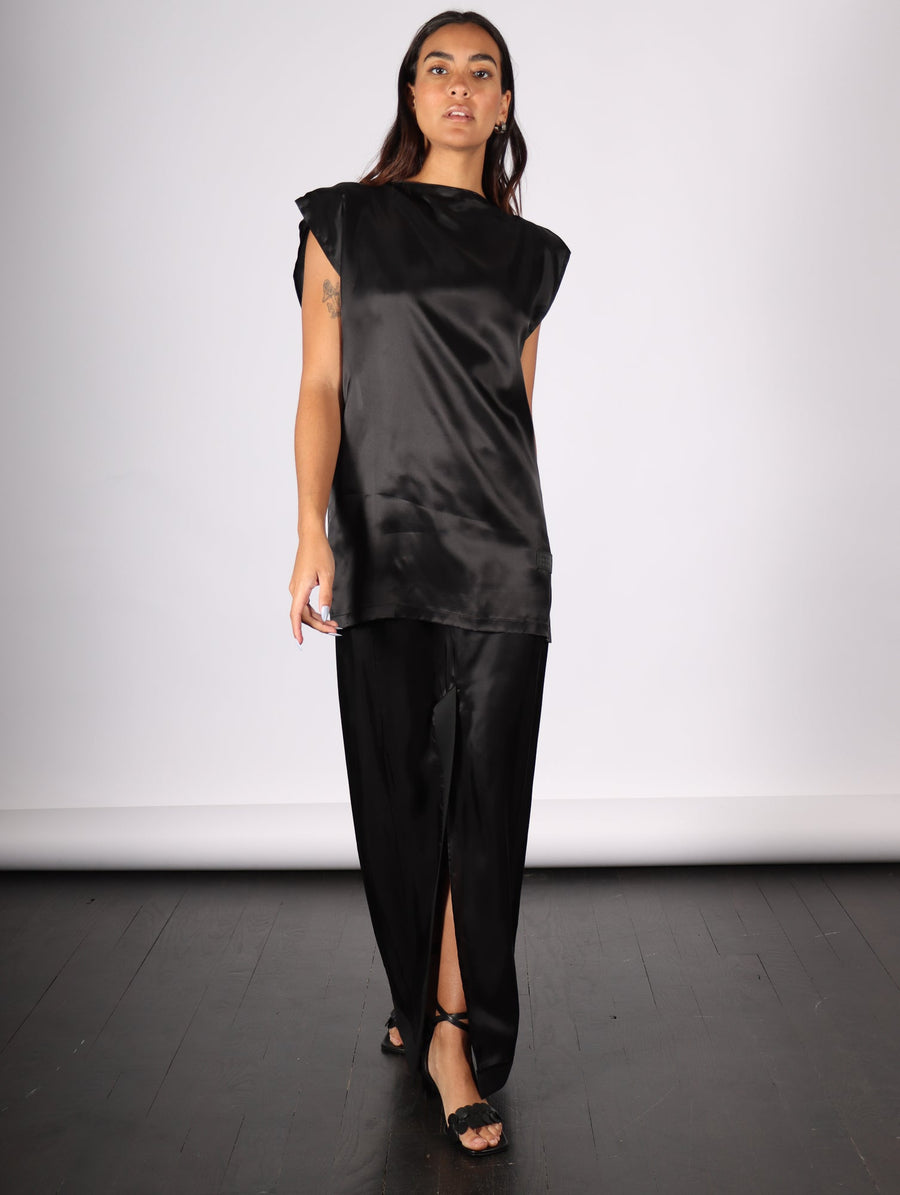 Long Skirt in Black by MM6 Maison Margiela