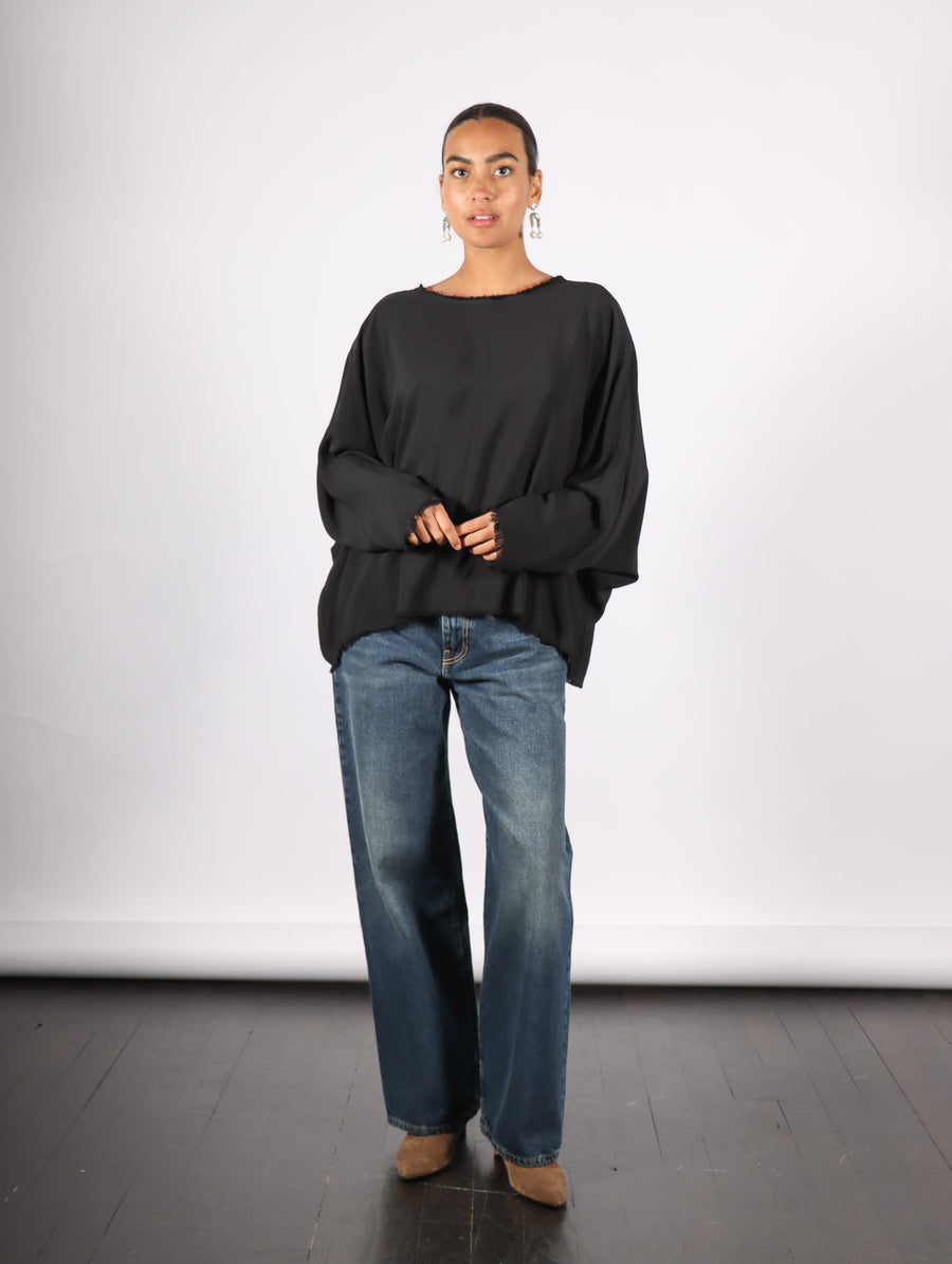 Long Sleeve T-Shirt in Black by Sanctamuerte