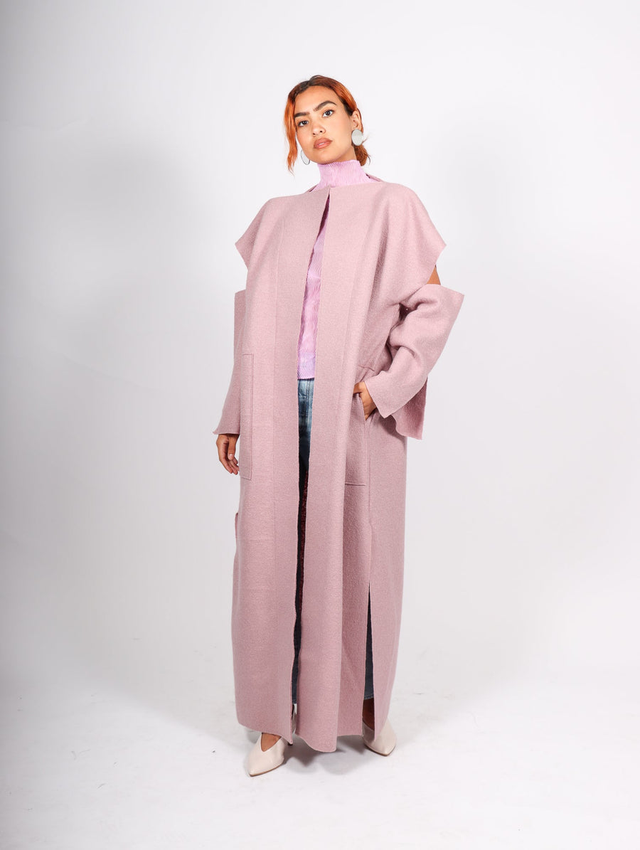 Long Woods Coat in Mauve by Grind and Glaze-Idlewild