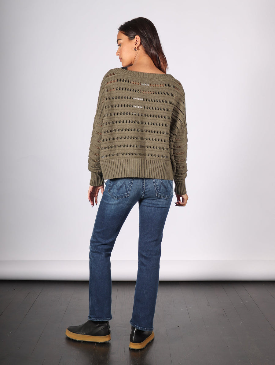 Loomed Boatneck Sweater in Loden by Planet