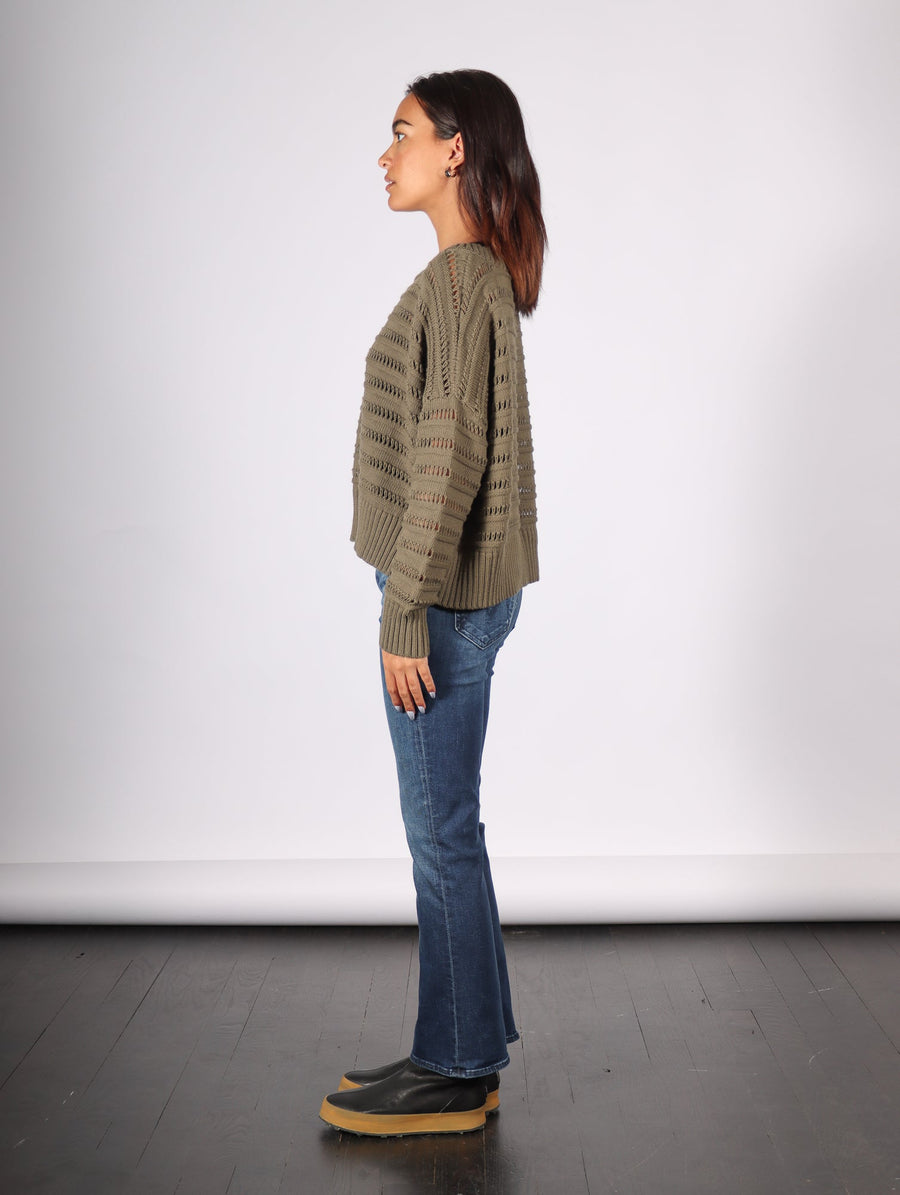 Loomed Boatneck Sweater in Loden by Planet