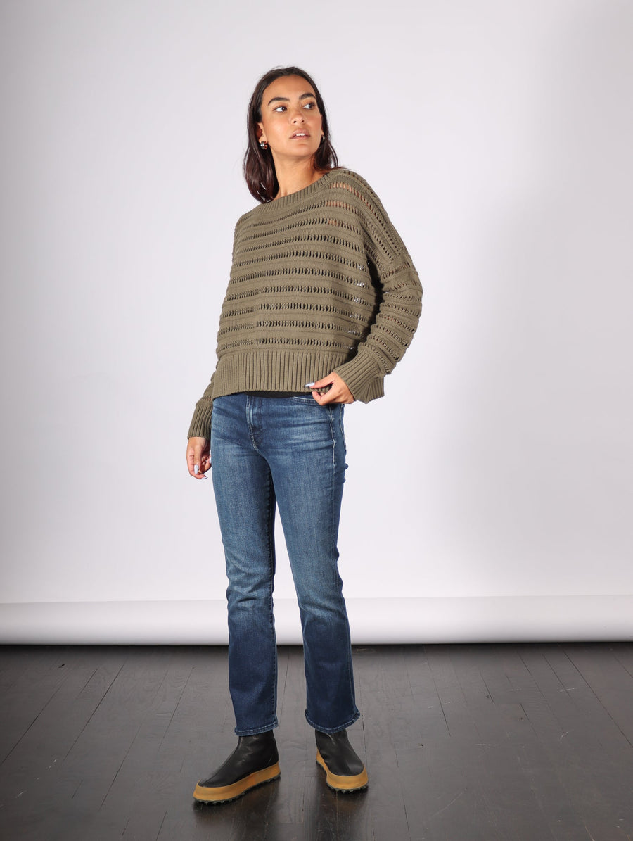 Loomed Boatneck Sweater in Loden by Planet