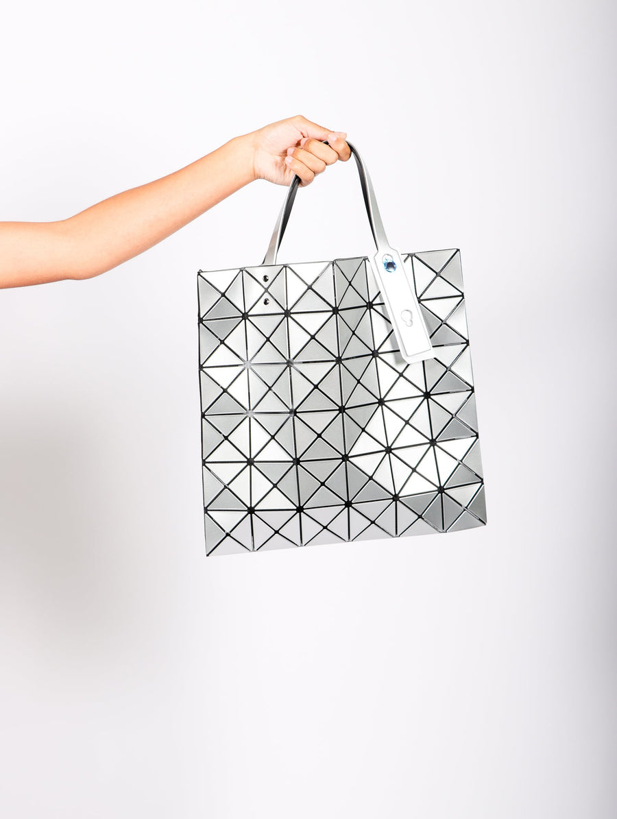 Lucent Tote in Silver by Bao Bao Issey Miyake