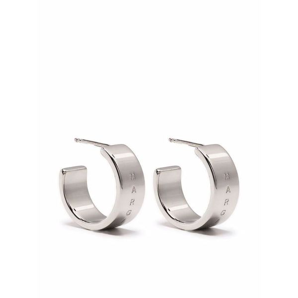 Silver Margiela Hoop Earring by MM6 Maison Margiela-Idlewild