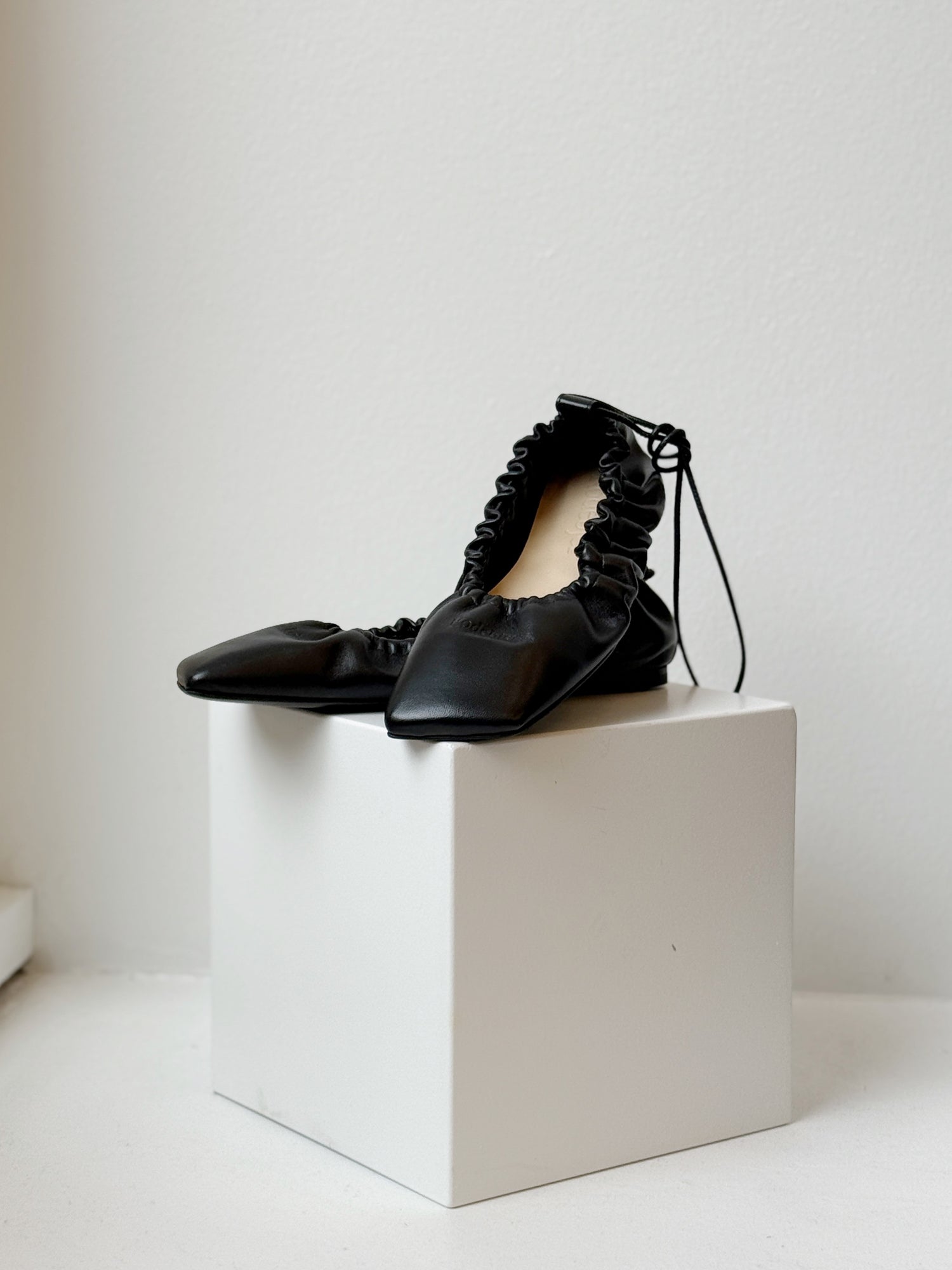 Maeve Ballerina Flat in Black by Rodebjer-Shoes-Rodebjer-Idlewild