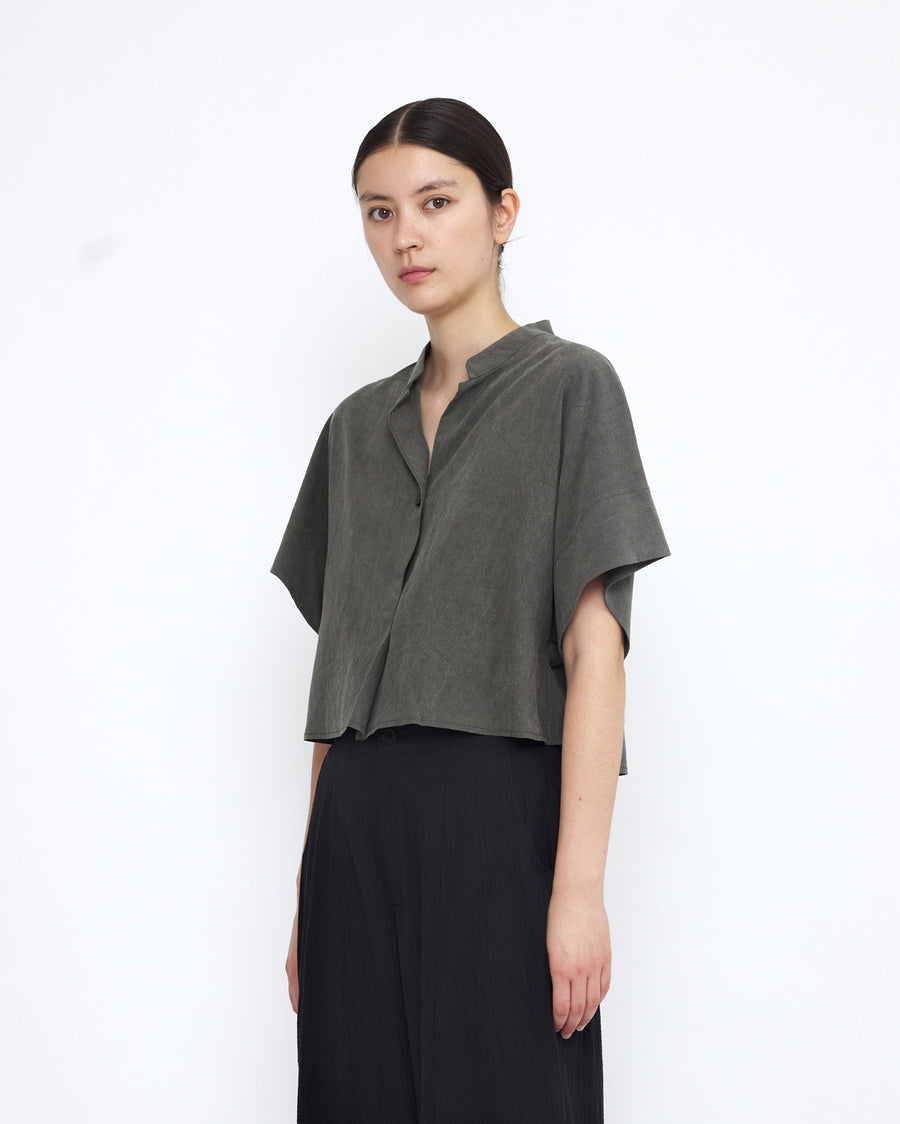 Mandarin Top in Pewter Green by 7115 by Szeki-7115 by Szeki-Idlewild