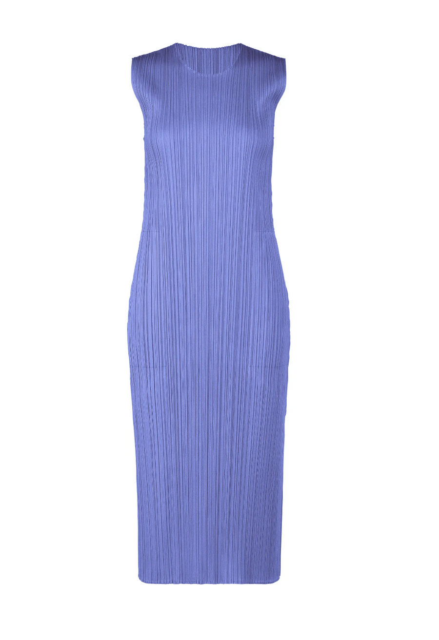 March Monthly Colors Dress in Steel Blue by Pleats Please Issey Miyake-Pleats Please Issey Miyake-Idlewild