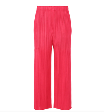 March Monthly Colors Pant in Bright Pink by Pleats Please Issey Miyake-Pleats Please Issey Miyake-Idlewild