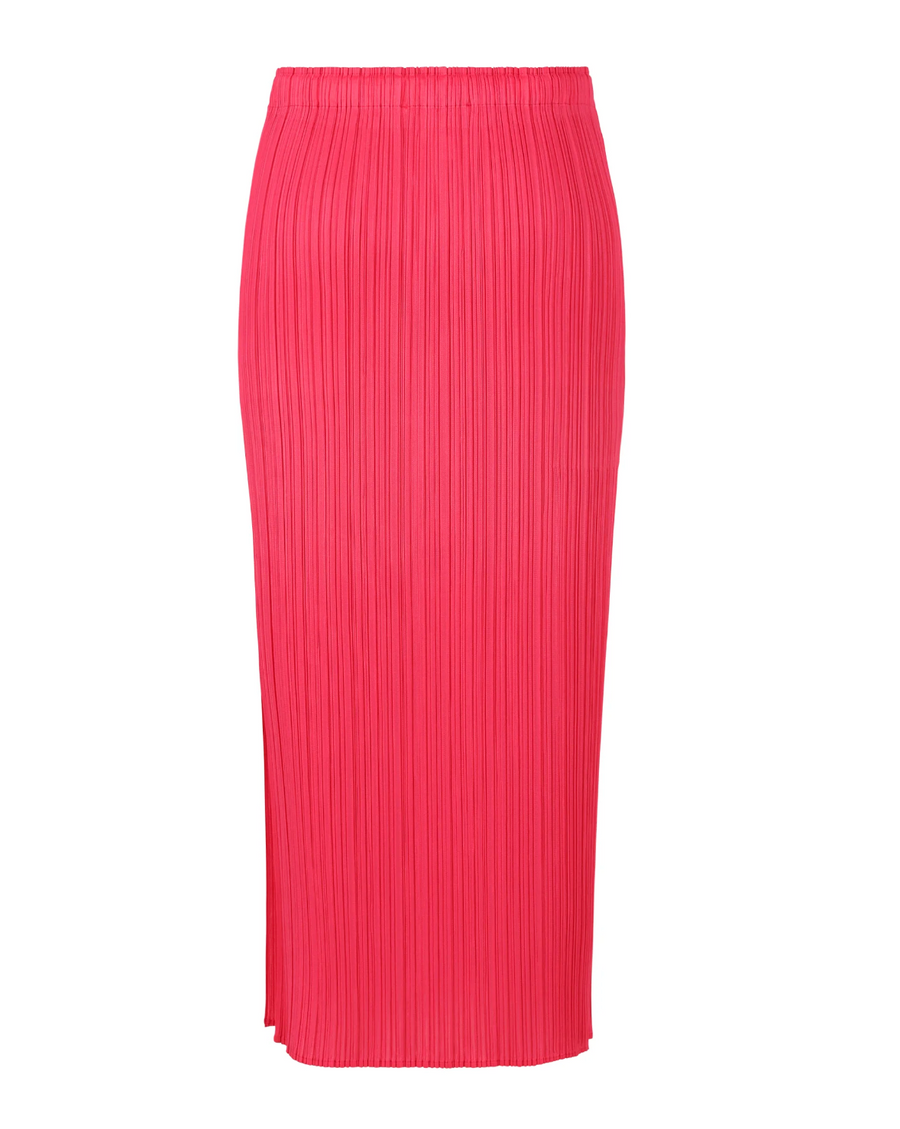 March Monthly Colors Skirt in Bright Pink by Pleats Please Issey Miyake-Pleats Please Issey Miyake-Idlewild