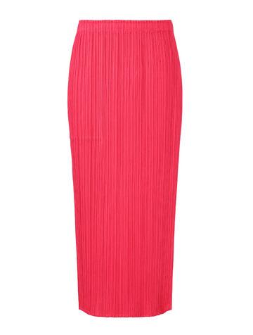 March Monthly Colors Skirt in Bright Pink by Pleats Please Issey Miyake-Pleats Please Issey Miyake-Idlewild