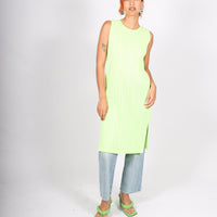 March Monthly Colors Tunic in Neon Yellow by Pleats Please Issey
