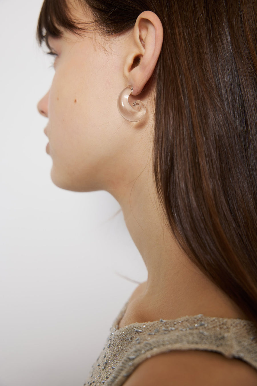 Marina Spiral Earrings in Clear by Eyland-Jewelry-Eyland-Idlewild